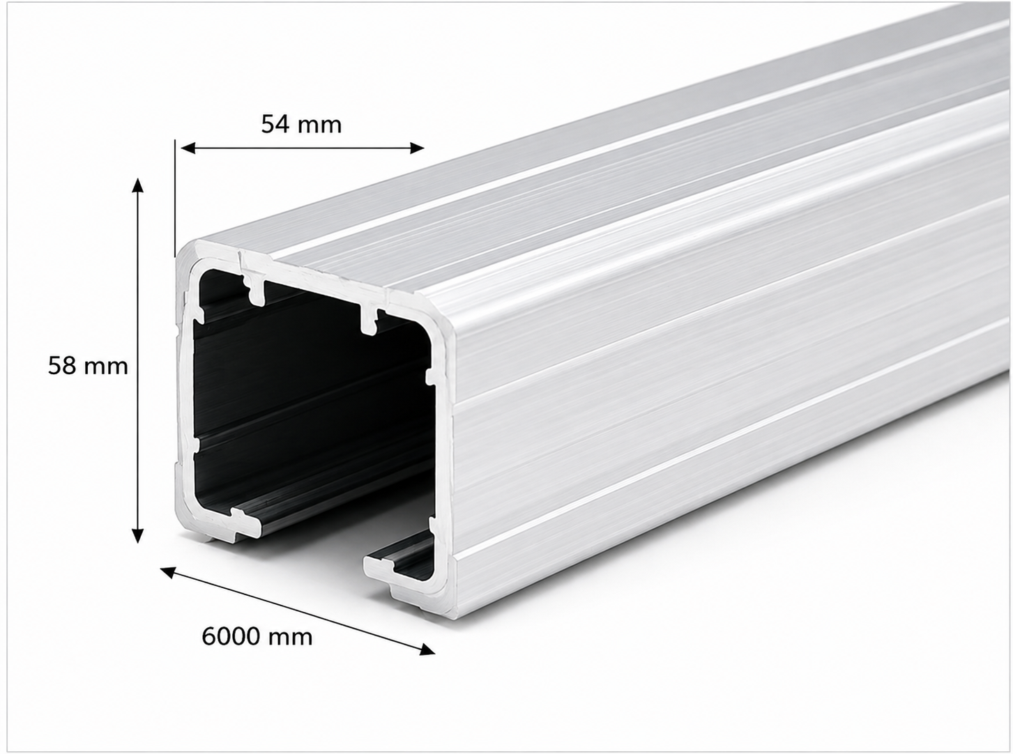 Telescopic Top Track Aluminium Profile